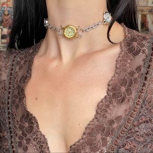 Handmade Watch Choker Necklace